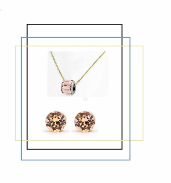 Swarovski kristályos ékszerszett - Lóhere Silver Night