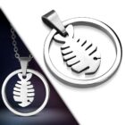 Ezüst és fekete színű, Yin-Yang mintás nemesacél  medál