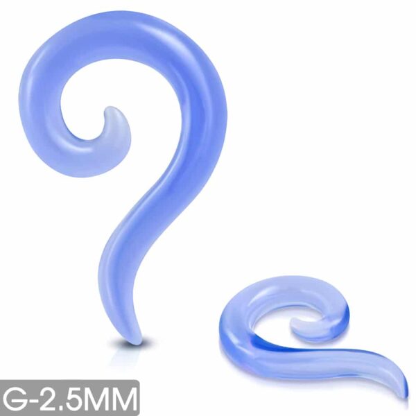 Kék fültágító spirál