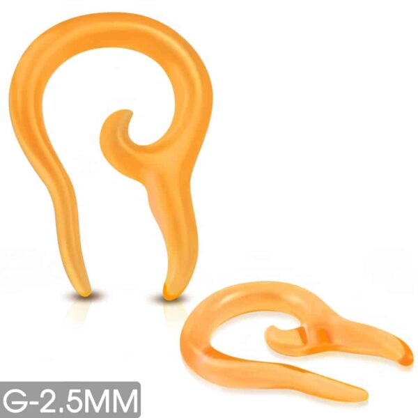 Narancssárga fültágító spirál