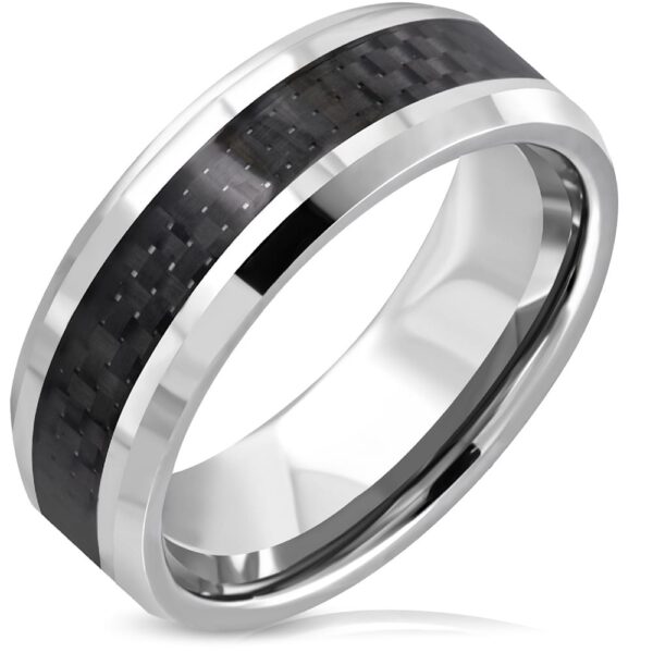 BlackPatina ezüst színű nemesacél gyűrű