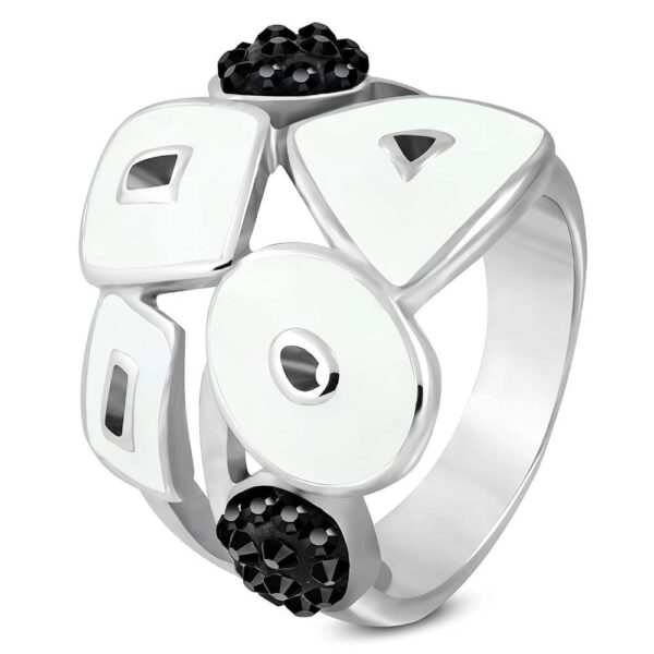 UNO Ezüst nemesacél gyűrű