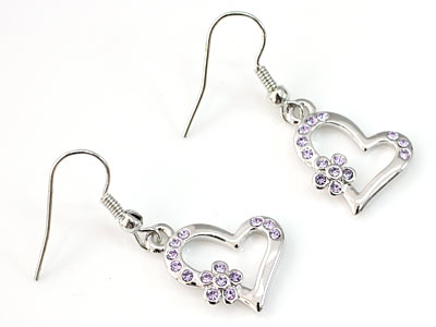 Swarovski kristályos fülbevaló