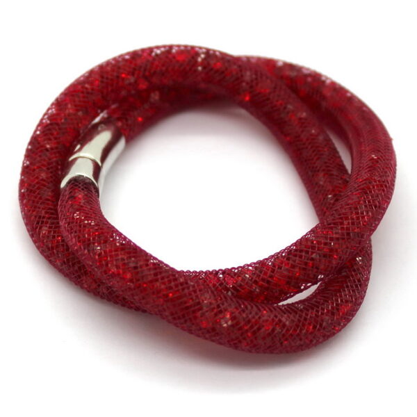 Luo cirkónia kristályos karlánc – Vörös színben