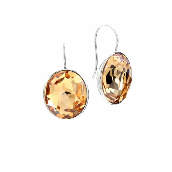 Exkluzív kristályos Nemesacél fülbevaló -Grace Collection Gold