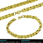 Arany színű, bizánci stílusú nemesacél ékszer szett