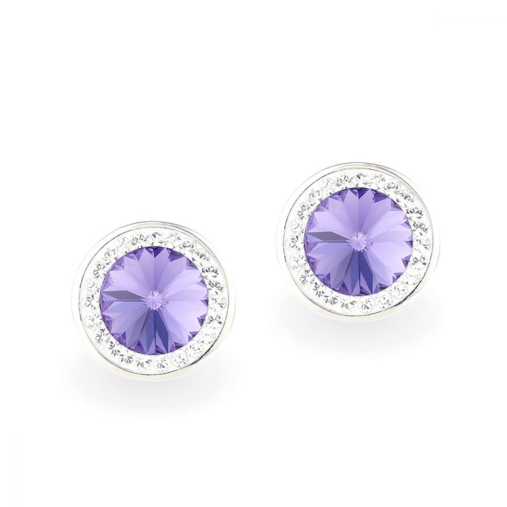 Swarovski kristályos ezüst fülbevaló