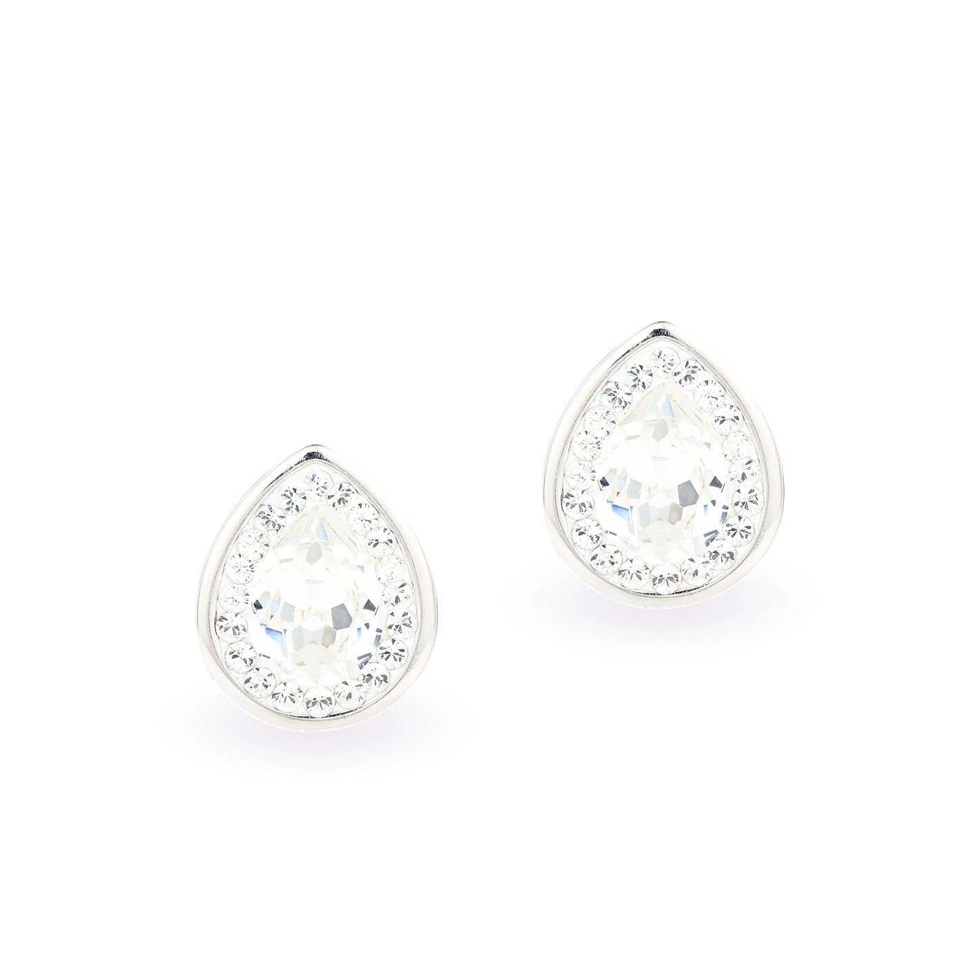 Swarovski kristályos ezüst fülbevaló