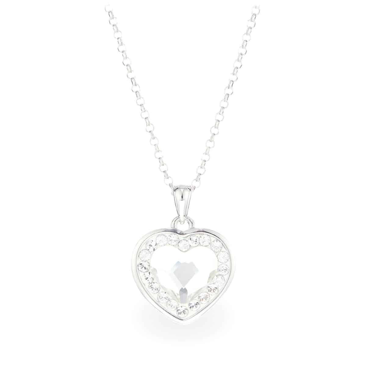 Swarovski kristályos ezüst nyaklánc