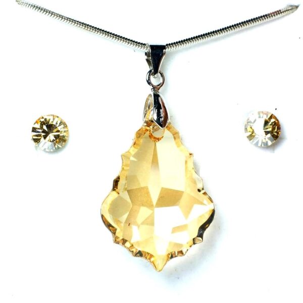 Swarovski® kristályos ékszerszett - Mariat 22 mm, Golden Shadow