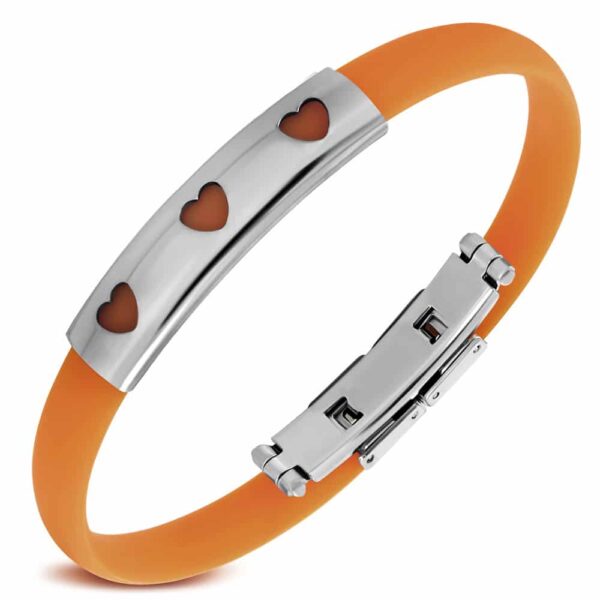 Neon narancs kaucsuk karkötő