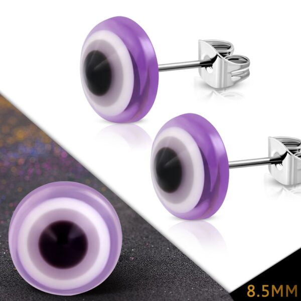 EVIL EYE nemesacél fülbevaló