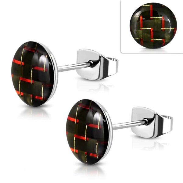 Gigi - Mintás pont nemesacél fülbevaló ékszer