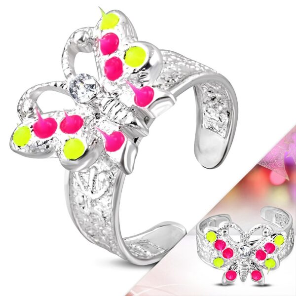 Butterfly - állítható lábujj gyűrű