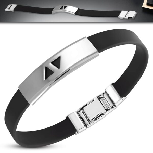 Kikuyu - Kaucsuk karkötő HÁROMSZÖG  lézer vágott mintával