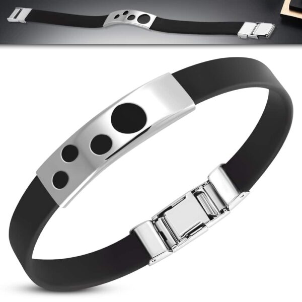 Dott - kaucsuk karkötő lézer vágott mintával