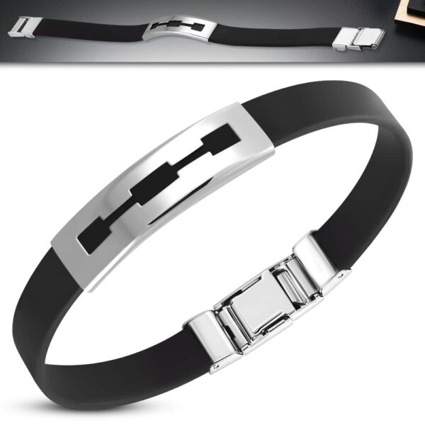 Kirix- kaucsuk karkötő lézer vágott mintával