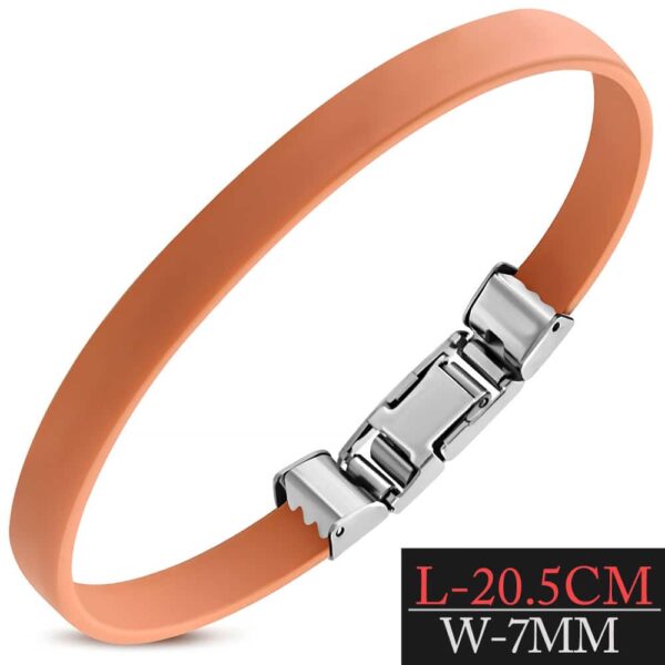 Narancssárga Kaucsuk Karkötő - Navy