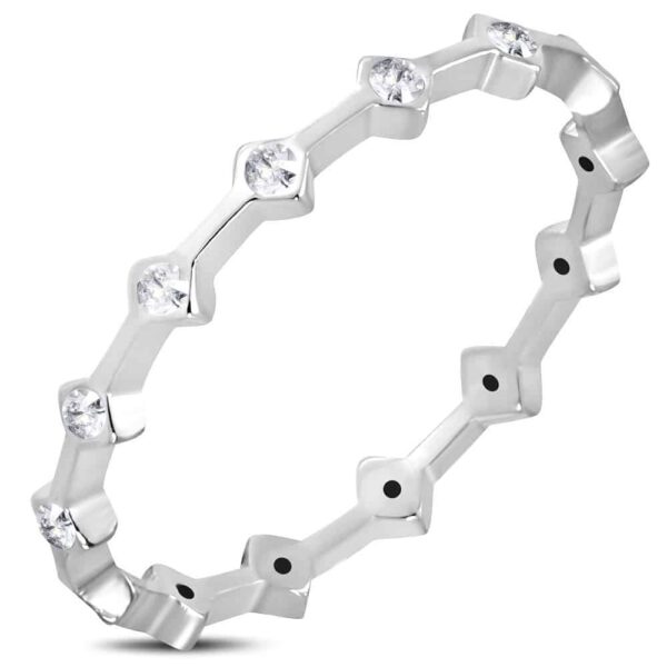 Fairy kristályos nemesacél gyűrű