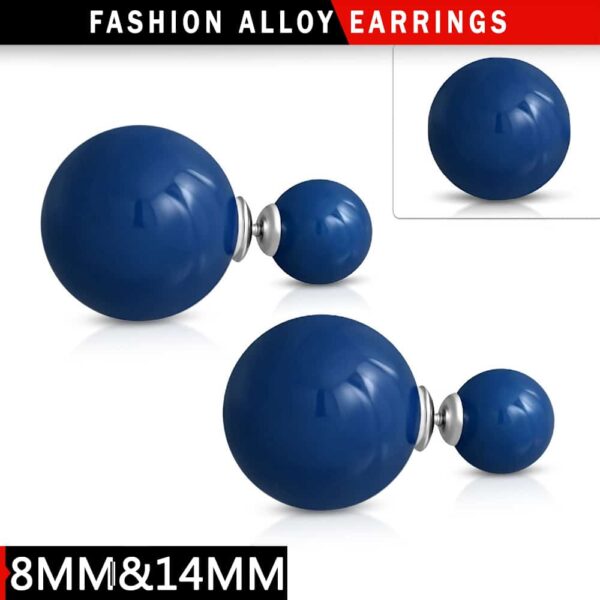 Pearl blue fülbevaló