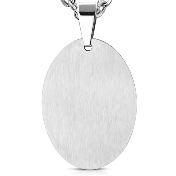 Ezüst színű, két részes, kivágott kerékpár alakú nemesacél medál