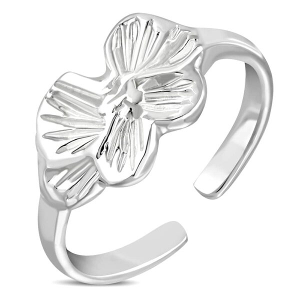 Virág alakú, állítható lábujj gyűrű