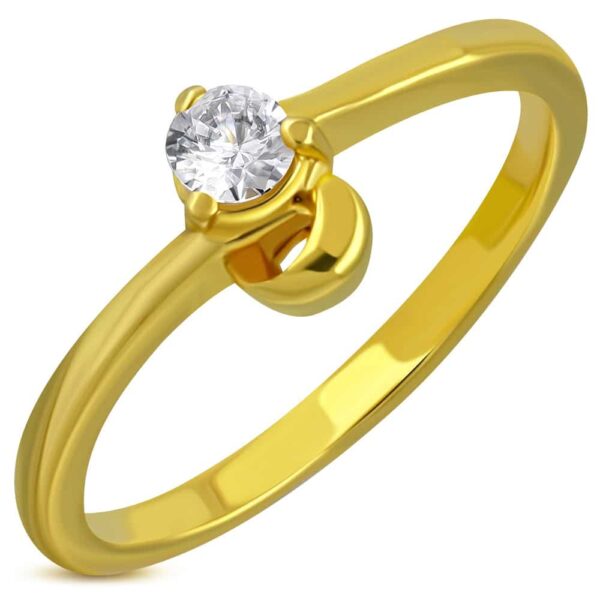 ZELMA - ARANYSZÍNŰ GYŰRŰ CIRKÓNIVÁL DÍSZITVE