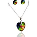 swarovski kristályos szives ékszer szett