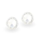 Swarovski kristályos 925 Ezüst fülbevaló