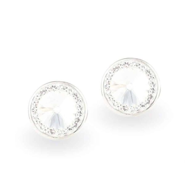 Swarovski kristályos 925 Ezüst fülbevaló