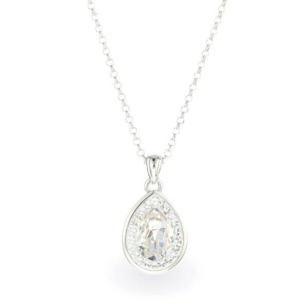 Swarovski kristályos ezüst nyaklánc