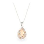 Swarovski kristályos ezüst nyaklánc