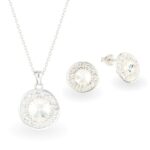 Swarovski kristályos ezüst ékszer szett - Rivoli Orbit Crystal - ajándék díszdobozban
