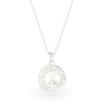 Swarovski kristályos ezüst nyaklánc - Rivoli Orbit Crystal - ajándék díszdobozban