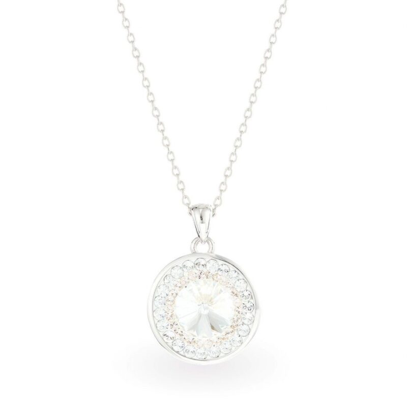 Swarovski kristályos ezüst nyaklánc - Rivoli Orbit Crystal - ajándék díszdobozban