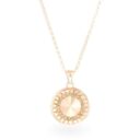 Swarovski kristályos ezüst nyaklánc - Rivoli Orbit Gold - ajándék díszdobozban