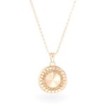 Swarovski kristályos ezüst nyaklánc - Rivoli Orbit Gold - ajándék díszdobozban