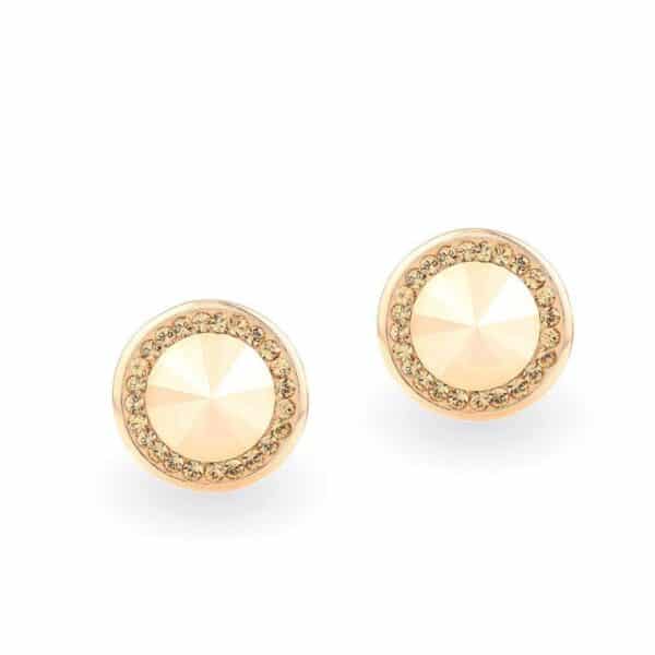 Swarovski kristályos ezüst fülbevaló - Rivoli Orbit Aranyl - ajándék díszdobozban