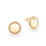 Swarovski kristályos ezüst fülbevaló - Rivoli Orbit Aranyl - ajándék díszdobozban