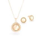 Swarovski kristályos ezüst ékszer szett - Rivoli Orbit Gold