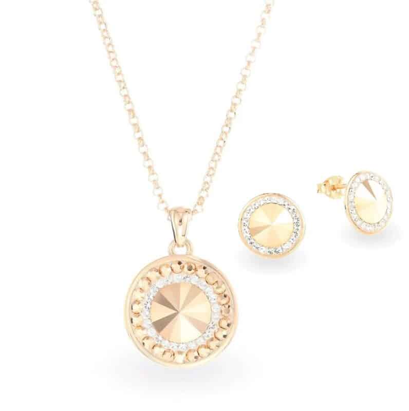 Swarovski kristályos ezüst ékszer szett - Rivoli Orbit