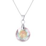 14 mm Hold Swarovski kristályos nemesacél nyaklánc - Crystal AB