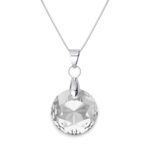 14 mm Hold Swarovski kristályos nemesacél nyaklánc - Crystal
