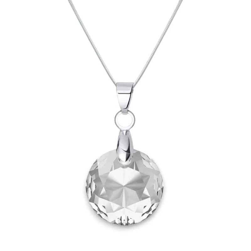 14 mm Hold Swarovski kristályos nemesacél nyaklánc - Crystal