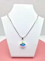 14 mm Hold Swarovski kristályos nemesacél nyaklánc - Crystal AB