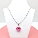 14 mm Hold Swarovski kristályos nemesacél nyaklánc - Rose