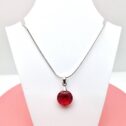 14 mm Hold Swarovski kristályos nemesacél nyaklánc - Scarlet