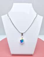16 mm Csepp Swarovski kristályos nemesacél nyaklánc - Crystal AB
