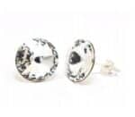 12 mm Rivoli Swarovski kristályos nemesacél fülbevaló - Crystal