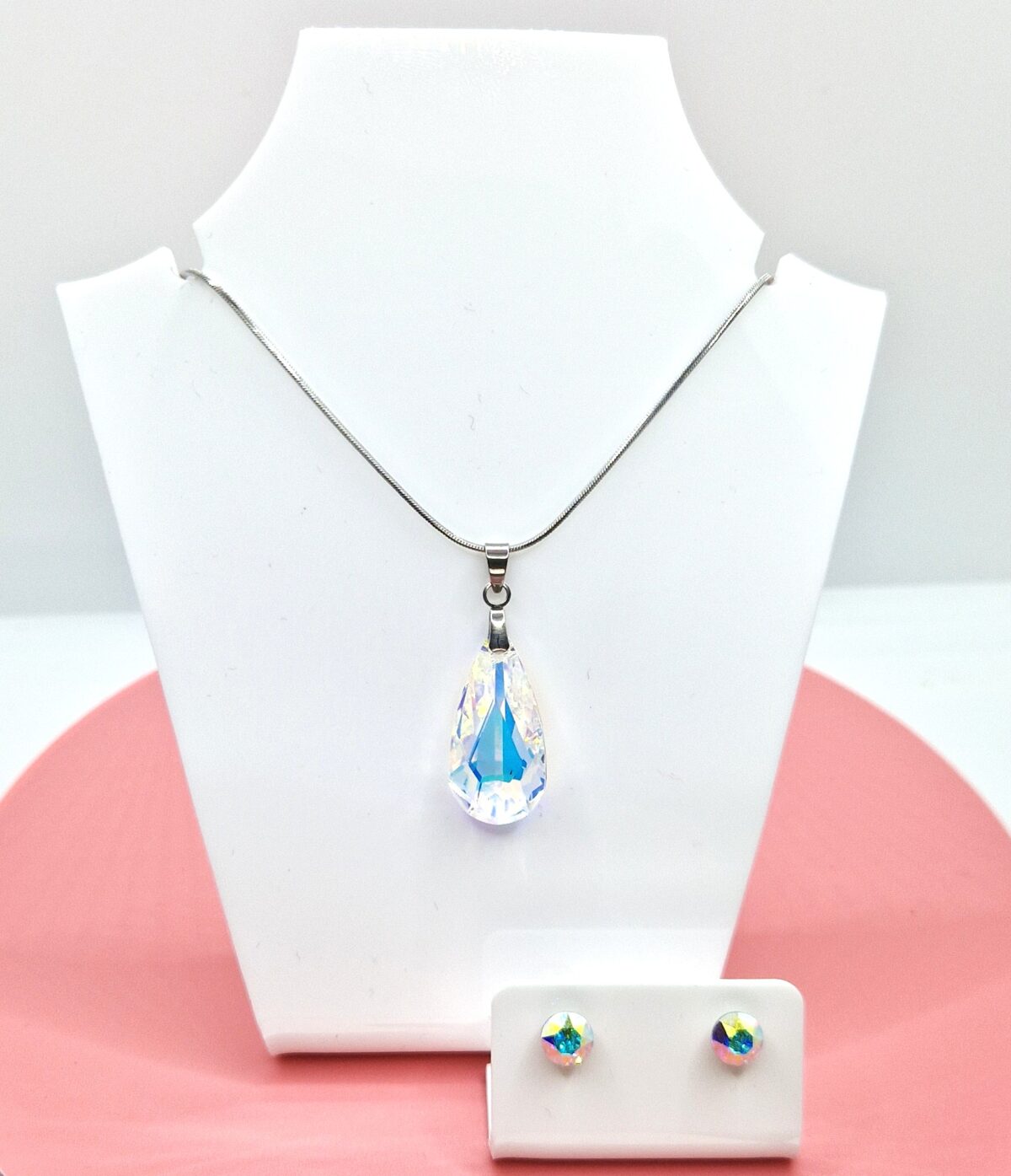 Swarovski kristályos ékszerszett - Körte 24 mm, Cystral AB